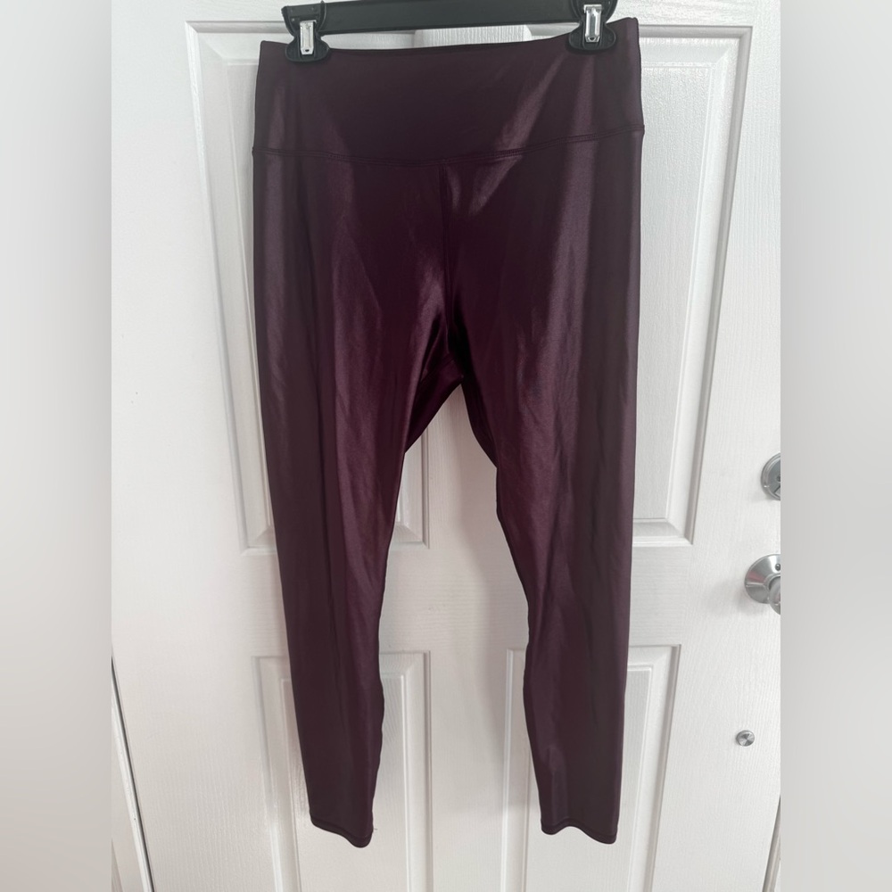 Maurices Glossy Maroon Leggings